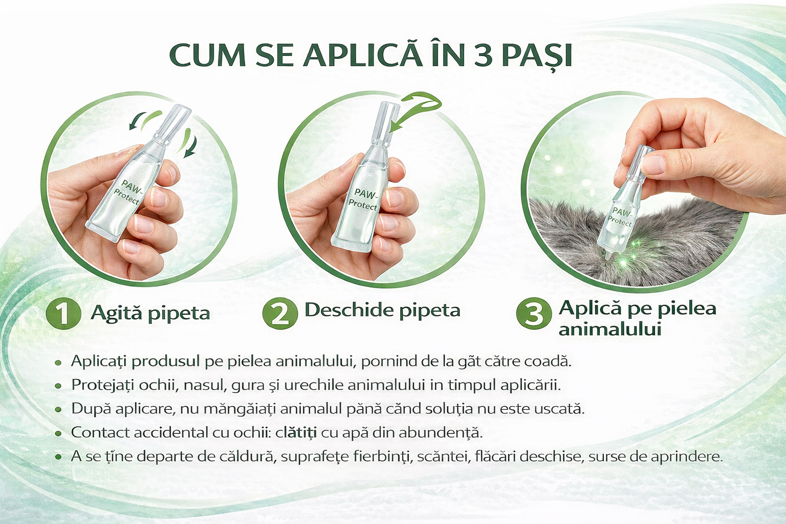 Picături Anti-Purici și Căpușe pentru Câini și Pisici | Paw-Protect