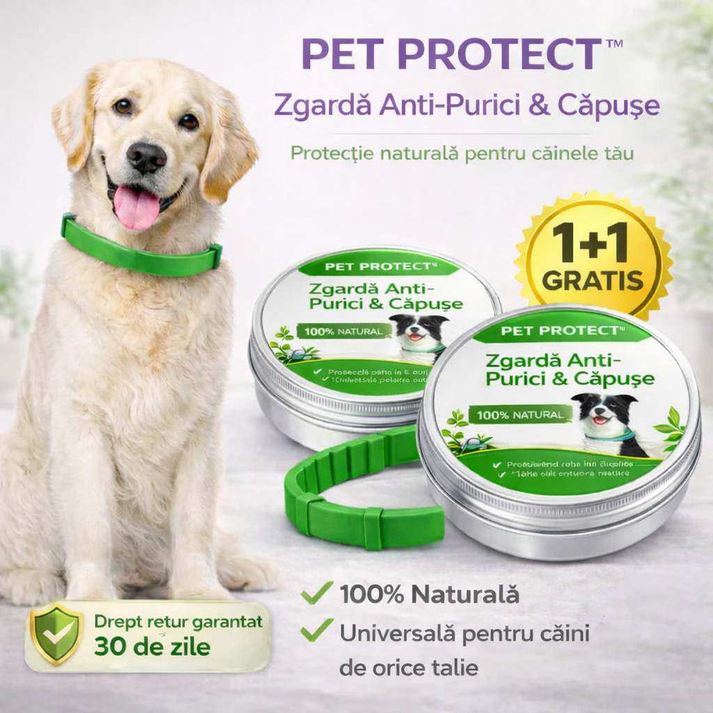Zgardă PetProtect capuse si purici caini