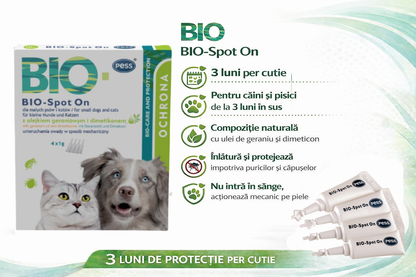 Picături Anti-Purici și Căpușe pentru Câini și Pisici | Paw-Protect